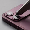 Protector de lente de cámara Tech-Protect Camfull Fit+ para Apple iPhone 18 Pro Max, burdeos