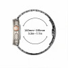 Pulsera de acero inoxidable Tech-Protect Stainless THP6100 para Apple Watch 8 / 9 / 10 / 11 / 12 / SE / Ultra 44/45/46/49 mm, Titanium/Naranja