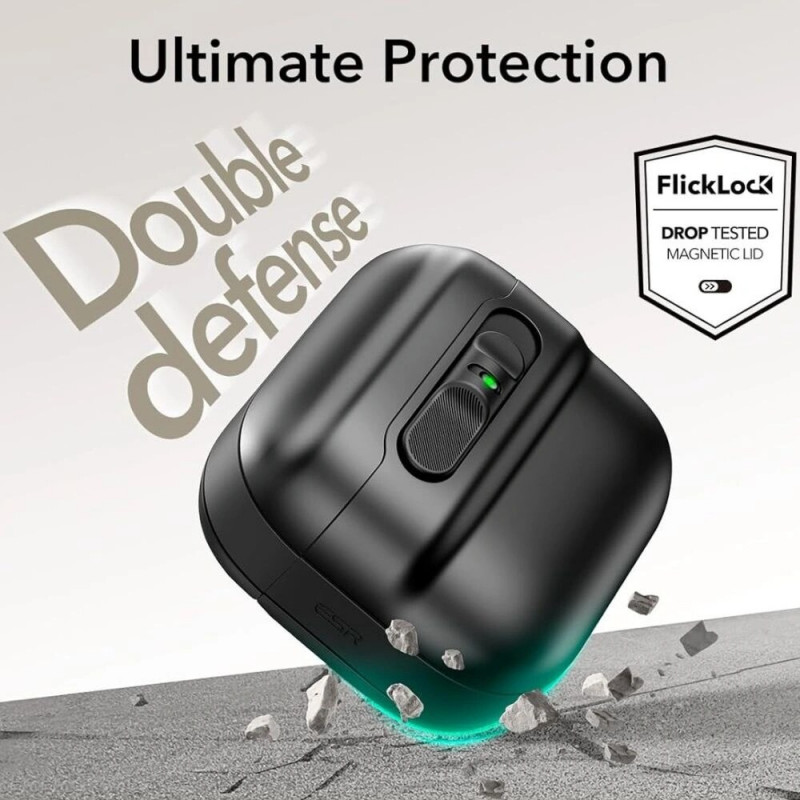 Funda ESR Pulse HaloLock MagSafe para Apple AirPods 4, negra