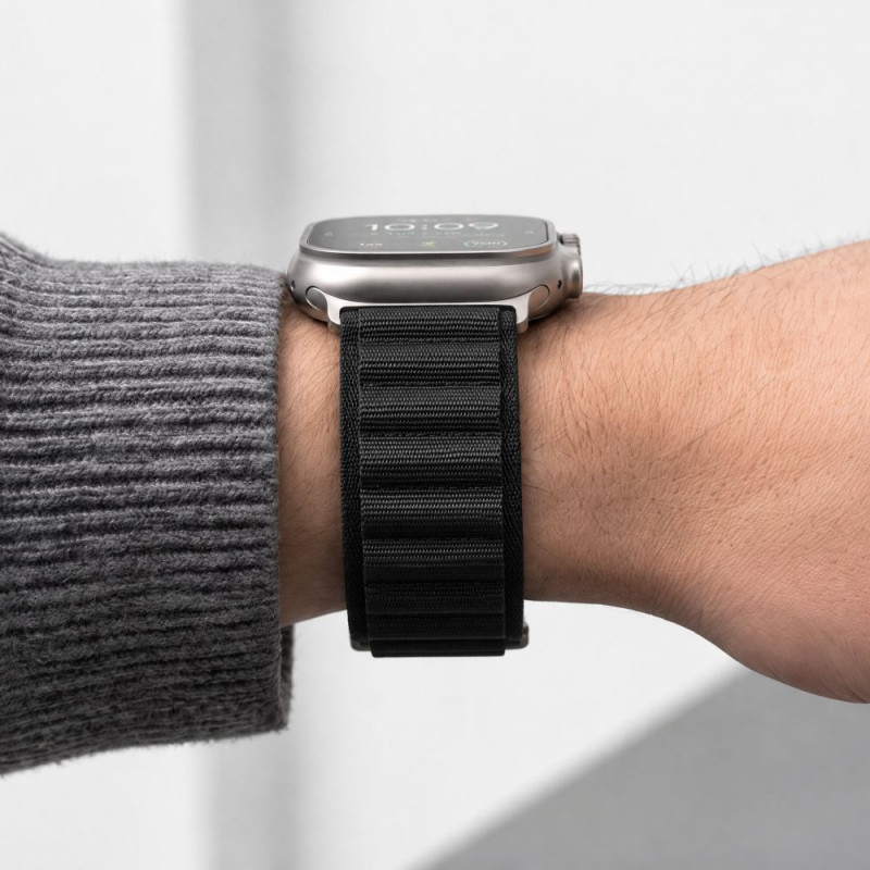 Correa para Apple Watch 8 / 9 / 10 / 11 / 12 / SE / Ultra 44/45/46/49 mm Tech-Protect Nylon Pro, negra