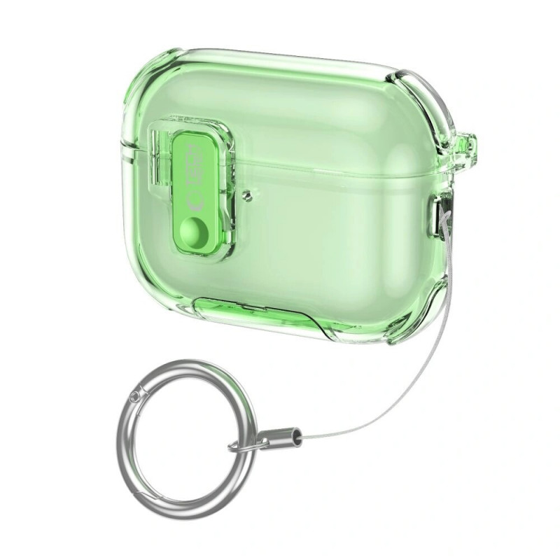 Funda protectora Tech-Protect Bounce Pro para estuche de carga Apple AirPods Pro 3, verde matcha