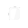 Tech-Protect Supreme Set+ Protector de pantalla de hidrogel para Apple Watch 4 / 5 / 6 / SE 1 / 2 / 3 44 mm, transparente (2 uds.)