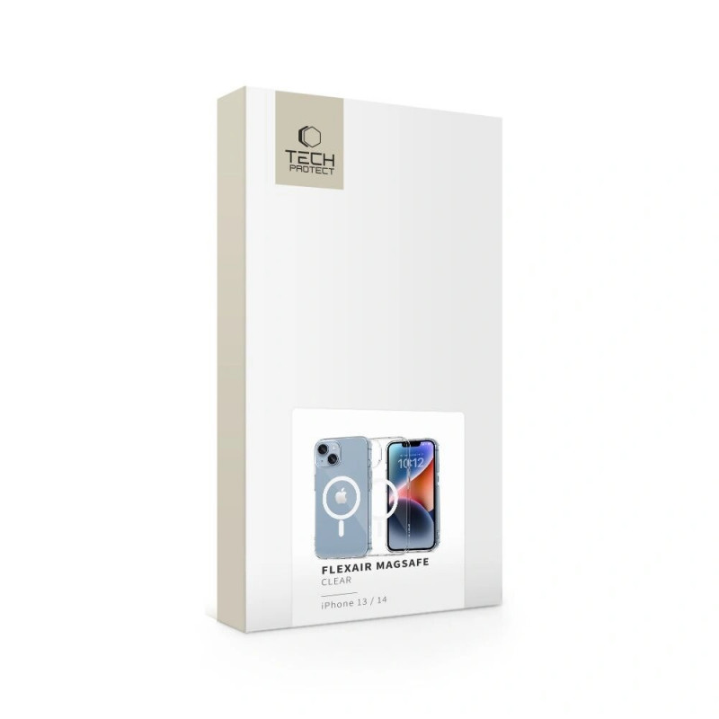 Funda Tech-Protect FlexAir MagSafe para Apple iPhone 13 / 14, transparente