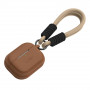 Funda Tech-Protect Silicone Rope para Apple AirPods Pro 1 / 2, marrón chocolate
