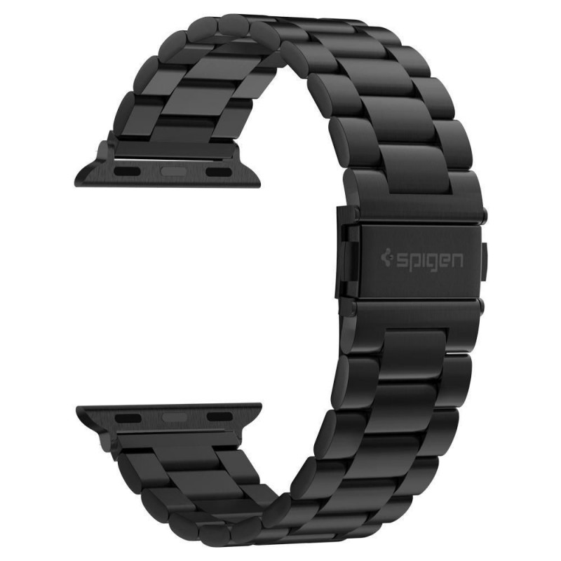 Correa Spigen Modern Fit para Apple Watch 4/5/6/7/SE/8/9/Ultra 44/45/49 mm, acero inoxidable, negra