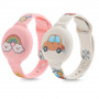 Tech-Protect Pulsera suave para niños para Apple AirTag 1 / 2, colorida (2 uds)