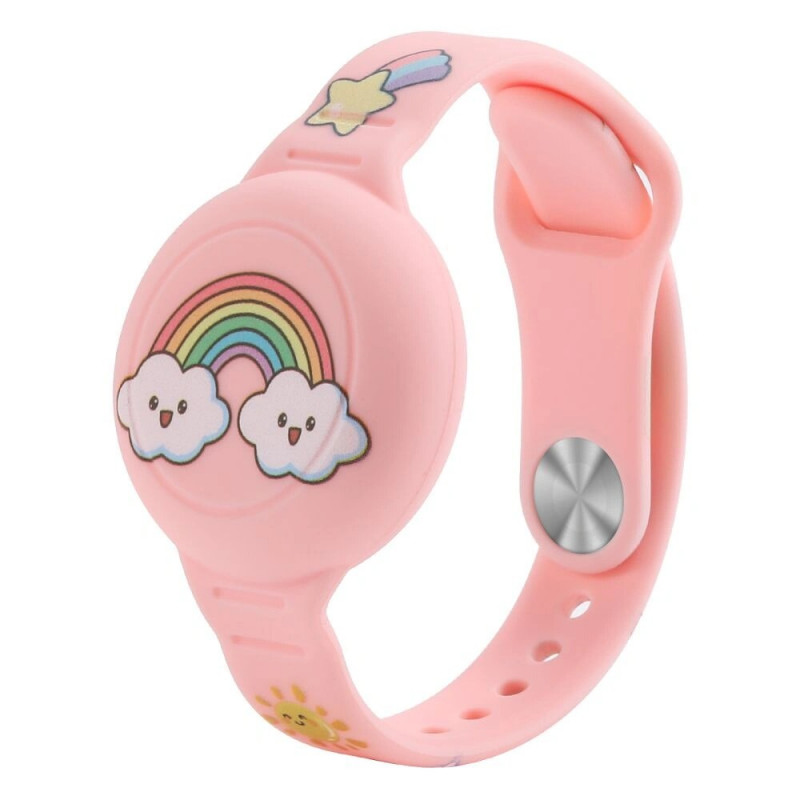 Tech-Protect Pulsera suave para niños para Apple AirTag 1 / 2, colorida (2 uds)