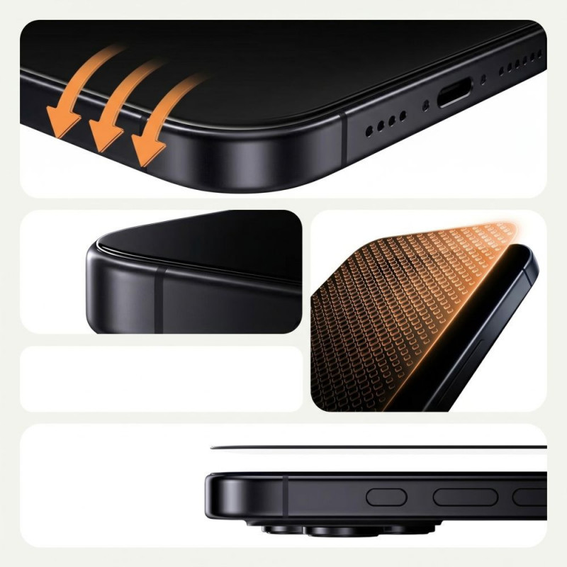 Cristal antirreflejo Tech-Protect Quick Set AR+ para Samsung Galaxy S26, negro