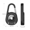 Funda con mosquetón Slidelock Tech-Protect para Apple AirTag 1/2, negra