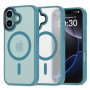 Funda MagSafe Tech-Protect MagMat para Apple iPhone 16, verde azulado mate