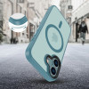 Funda MagSafe Tech-Protect MagMat para Apple iPhone 16, verde azulado mate