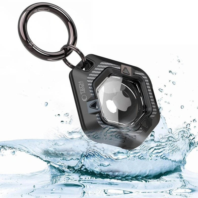 Funda Defense Tech-Protect para Apple AirTag 1/2, negra