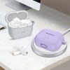 Funda de silicona con mosquetón Tech-Protect para Samsung Galaxy Buds 3 / 3 FE / 3 Pro, lavanda
