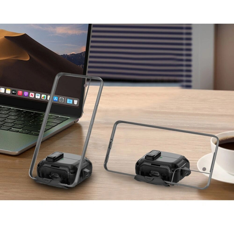 Funda Tech-Protect Carbonox MagSafe THP4736 para Samsung Galaxy Buds 3 / 3 FE / 3 Pro, negra