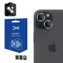 Protector de cristal para lente de cámara 3MK Lens Protection Pro Apple iPhone 15 Plus, verde alpino