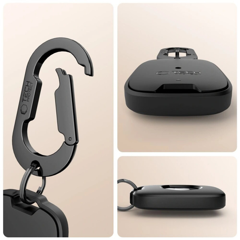 Funda Tech-Protect Velar para Apple AirTag 1 / 2, negra