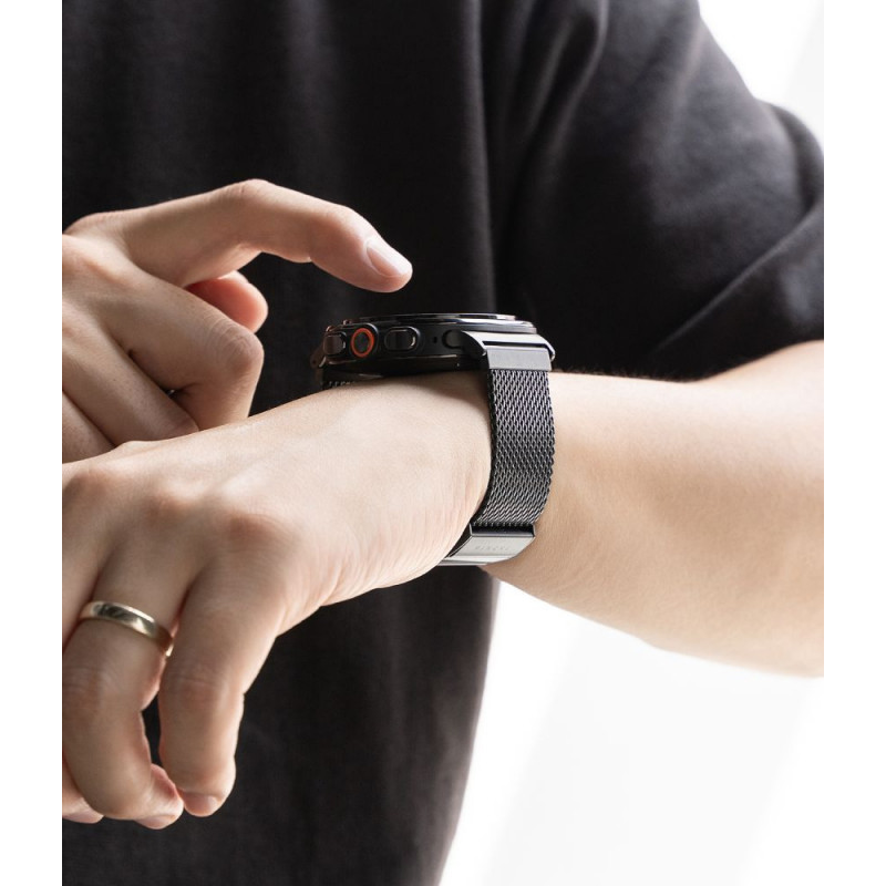 Correa de reloj Ringke Metal One Mesh RGK12092 para Samsung Galaxy Watch Ultra 1 / 2 (2024-2026) 47 mm, negra
