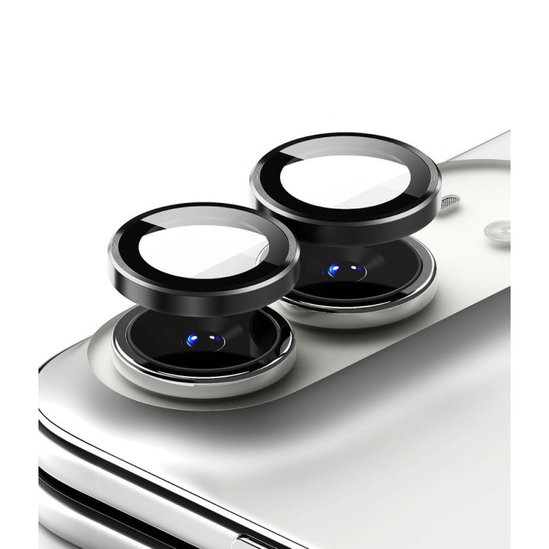 Protector de lente de cámara Ringke Camera Frame RGK12086 para Apple iPhone Duo (2 uds.), negro