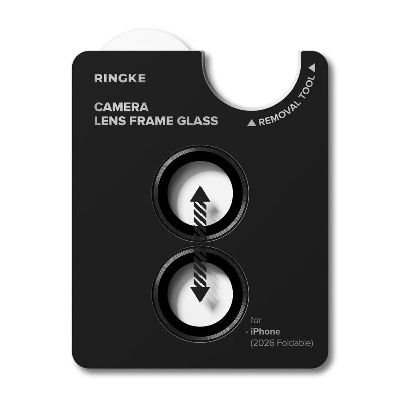 Protector de lente de cámara Ringke Camera Frame RGK12086 para Apple iPhone Duo (2 uds.), negro