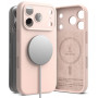 Funda Ringke Silicone Magnetic MagSafe para Apple iPhone 18 Pro, rosa arena