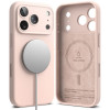 Funda Ringke Silicone Magnetic MagSafe para Apple iPhone 18 Pro, rosa arena