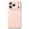 Funda Ringke Silicone Magnetic MagSafe para Apple iPhone 18 Pro, rosa arena