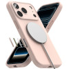Funda Ringke Silicone Magnetic MagSafe para Apple iPhone 18 Pro, rosa arena