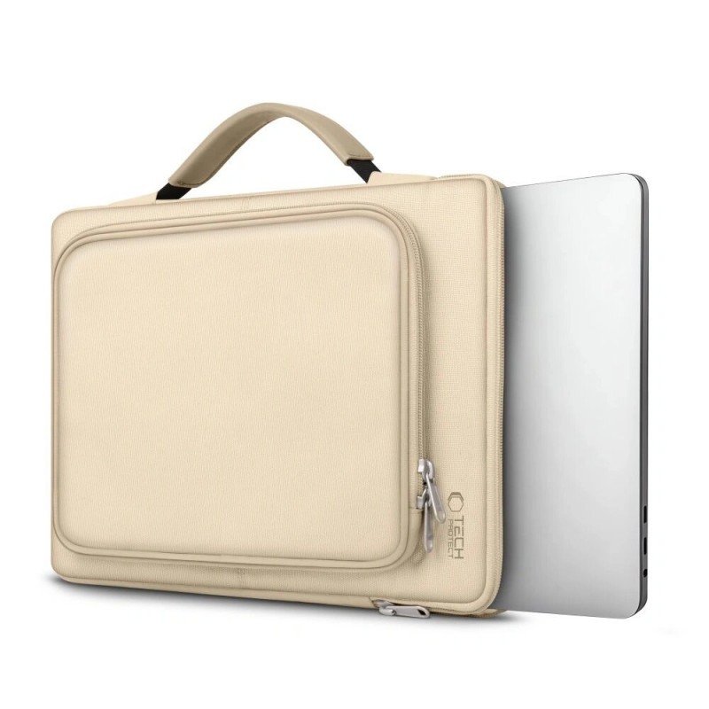 Funda para portátil Tech-Protect Basic Bag 13-14", beige desierto