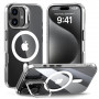 Funda MagSafe Magstand Tech-Protect para Apple iPhone 16, transparente
