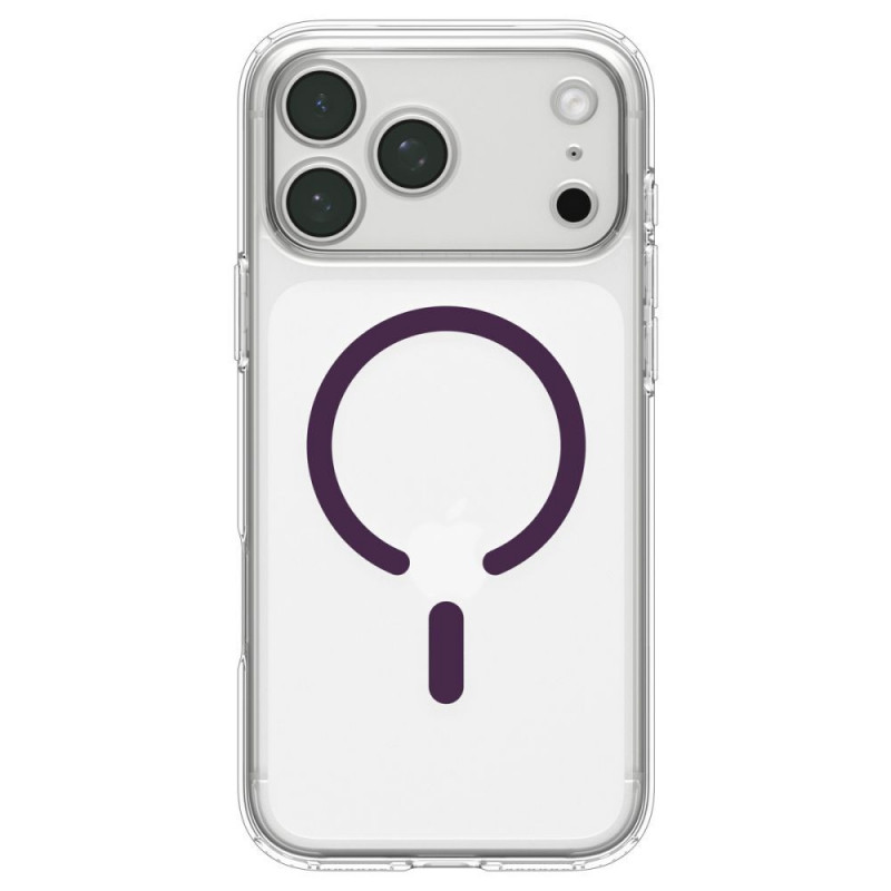 Funda Spigen Ultra Hybrid MagSafe para Apple iPhone 17 Pro Max / 18 Pro Max, transparente/granate