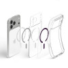 Funda Spigen Ultra Hybrid MagSafe para Apple iPhone 17 Pro Max / 18 Pro Max, transparente/granate