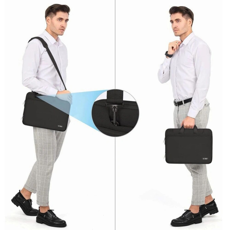 Funda para portátil Tech-Protect PocketBag 15-16", Negra