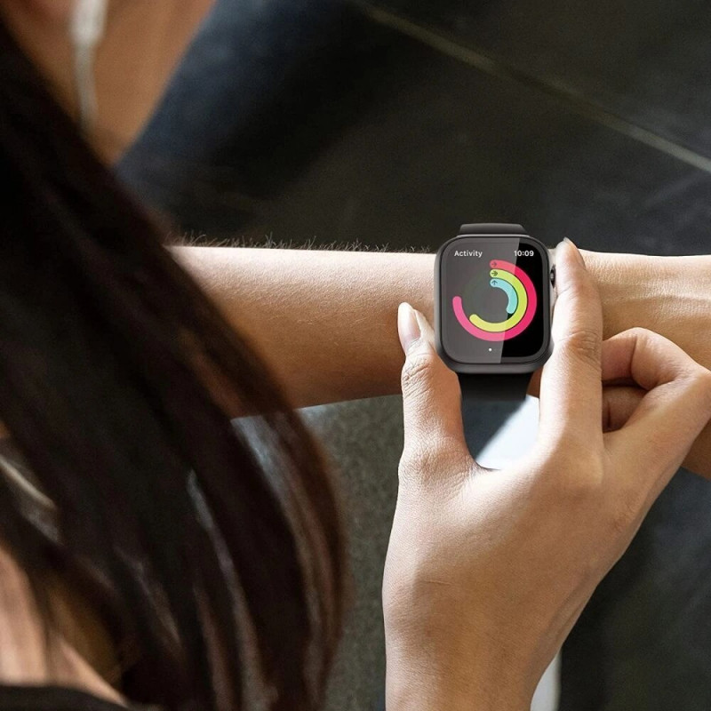 Funda Tech-Protect Defense360 para Apple Watch 10 / 11 46 mm, negra/naranja