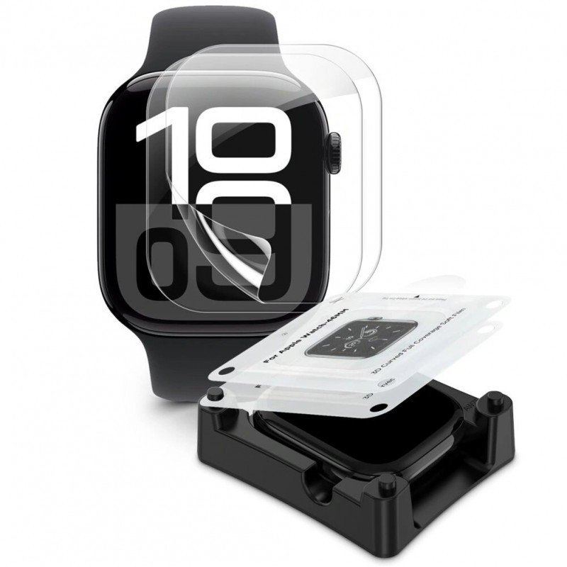 Tech-Protect Supreme Set película hidrogel para Apple Watch 10 / 11 42 mm, transparente (2 uds.)