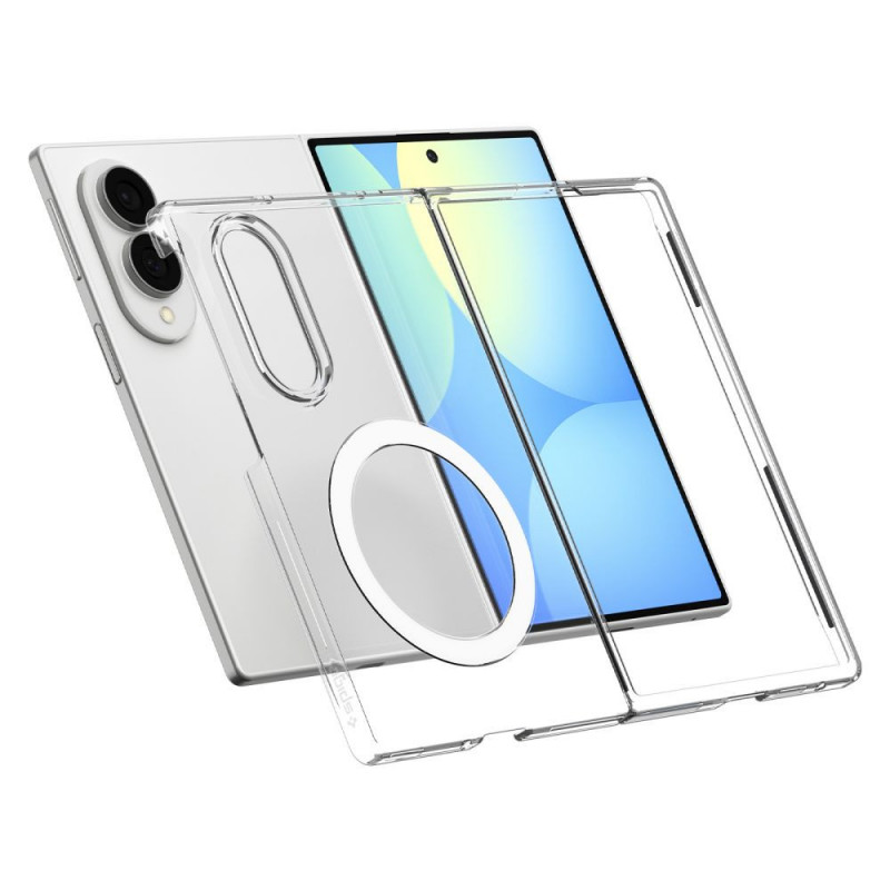 Funda Spigen AirSkin MagSafe para Samsung Galaxy Z Fold 8, transparente/blanca