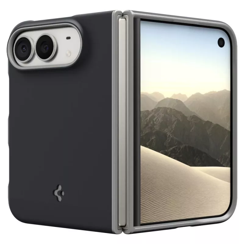 Funda Spigen Nano Pop Mag MagSafe para Apple iPhone Duo, Black Sesame