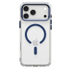 Funda Spigen Ultra Hybrid Optik S MagSafe para Apple iPhone 17 Pro / 18 Pro, transparente/Deep Blue
