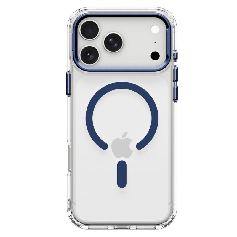 Funda Spigen Ultra Hybrid Optik S MagSafe para Apple iPhone 17 Pro / 18 Pro, transparente/Deep Blue