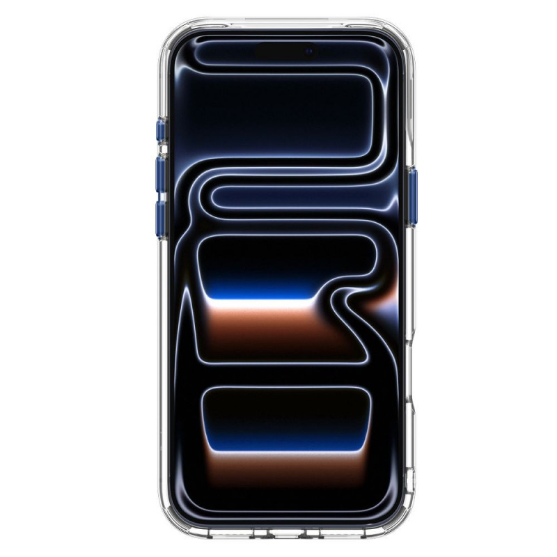 Funda Spigen Ultra Hybrid Optik S MagSafe para Apple iPhone 17 Pro / 18 Pro, transparente/Deep Blue