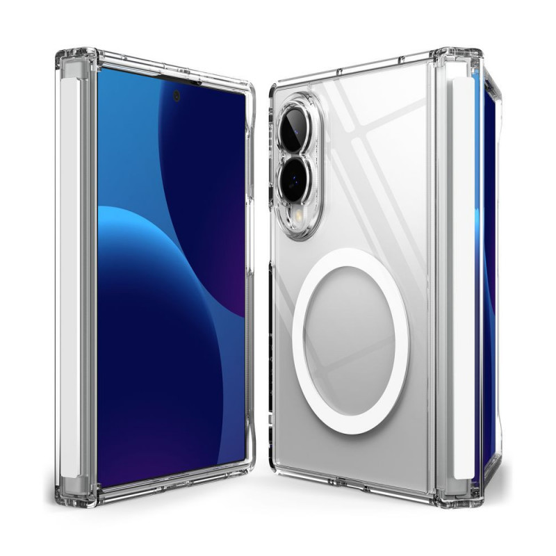 Funda Ringke Fusion Flap Magnetic MagSafe para Samsung Galaxy Z Fold 8, transparente