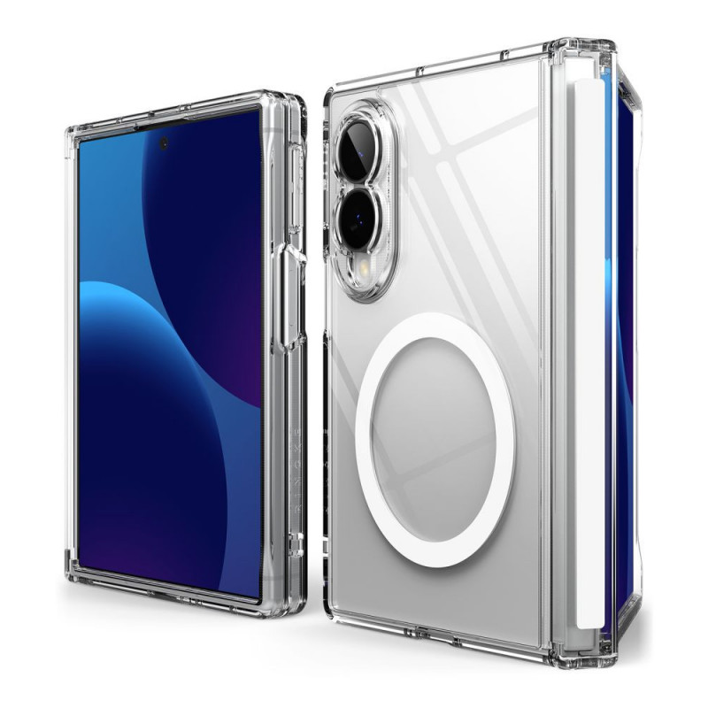 Funda Ringke Fusion Flap Magnetic MagSafe para Samsung Galaxy Z Fold 8, transparente