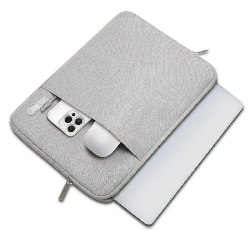 Funda para portátil Tech-Protect Sleevy 13-14" gris crayón