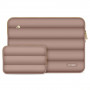 Funda Tech-Protect Puffy para portátil de 15-16" con bolsa de accesorios, Walnut