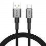 Cable Tech-Protect Ultraboost DNA USB-A / USB-C 15W/3A 100 cm, gris hierro
