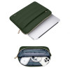 Funda Tech-Protect Puffy para portátil de 15-16" con bolsa de accesorios, verde militar