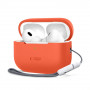 Funda de silicona Tech-Protect para Apple AirPods Pro 1/2, naranja neón