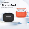 Funda de silicona Tech-Protect para Apple AirPods Pro 1/2, naranja neón