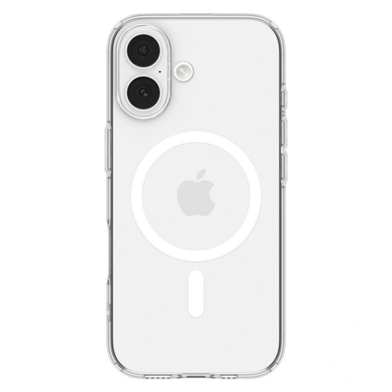 Funda Spigen Liquid Crystal Mag MagSafe para Apple iPhone 17, transparente/blanca