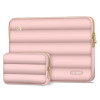 Funda Puffy para portátil de 13-14" Tech-Protect con bolsa de accesorios, Dusty Rose