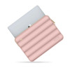 Funda Puffy para portátil de 13-14" Tech-Protect con bolsa de accesorios, Dusty Rose